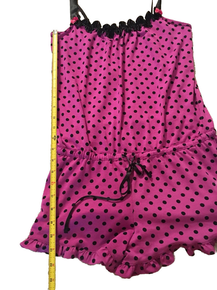 Betsey Johnson Intimates Sleep / Lounge Romper - Size M Medium Purple - Picture 4 of 6